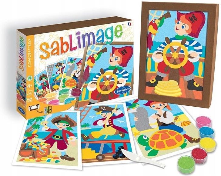 Sentosphere Sablimage Kit Peinture Au Sable – 16 Couleurs Et 4 Motifs Art Mexicain, Bricolage Enfant