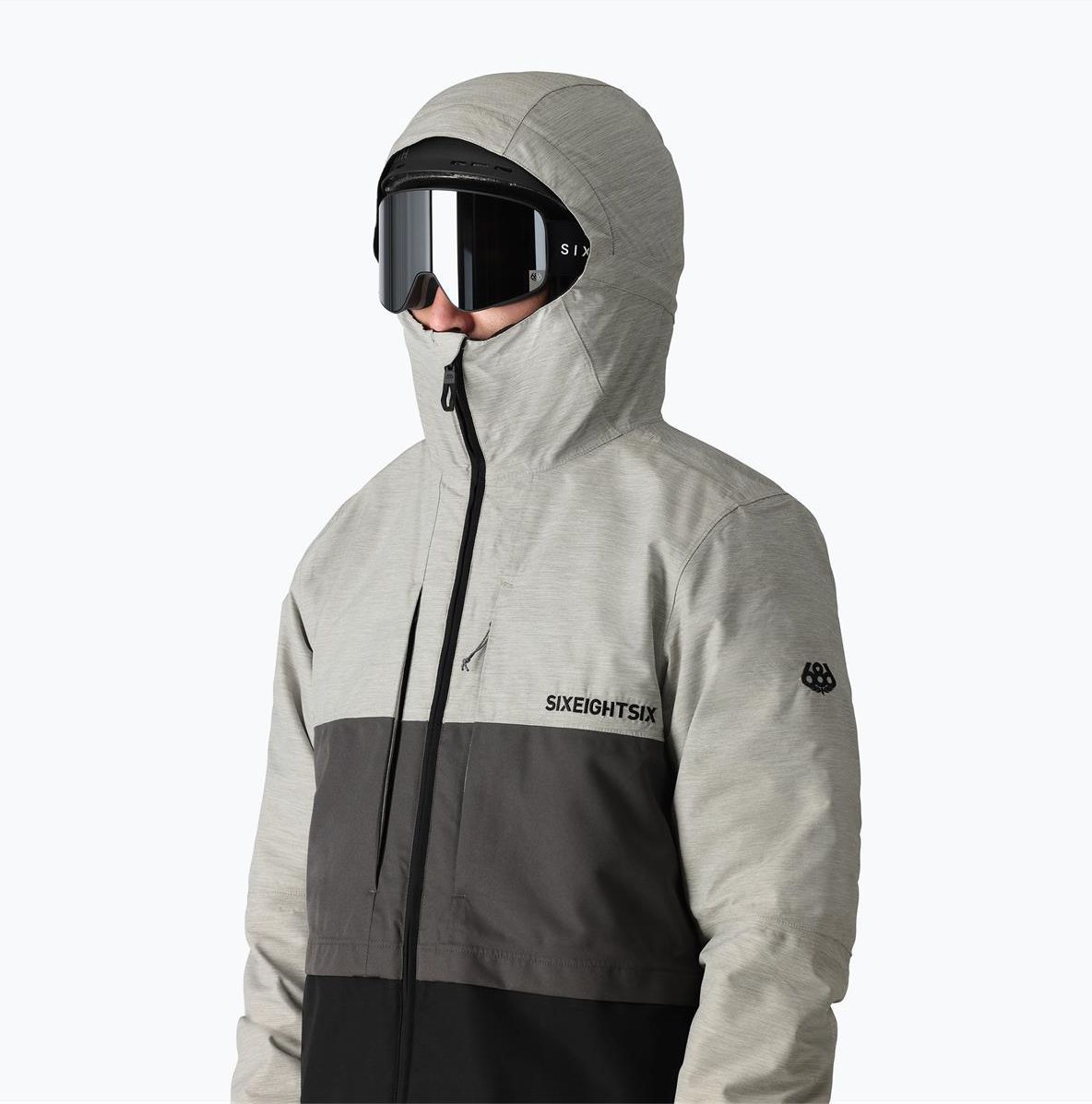 Kurtka Snowboardowa Męska 686 Smarty 3-In-1 Form White