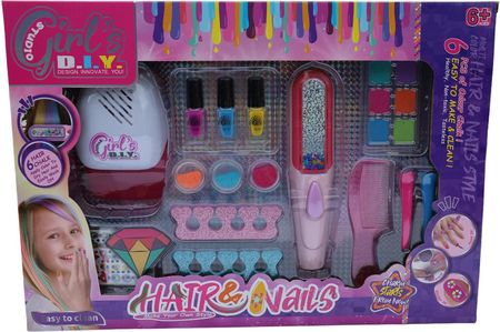 Sferazabawek Zestaw Do Manicure Salon Piękności Malowania Kreda Włosów Lakiery 5904726422519 - zdjęcie 4