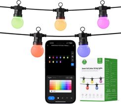 Zdjęcie Girlanda Ogrodowa Świetlna Led Lampki Zewnętrzne Wifi Smart Wifi Rgb 12,3M Woox - Stepnica