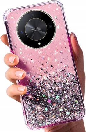 Etui Ochronne Plecki Case Brokat Kolor Do Honor Magic 6 Lite 5G - zdjęcie 2
