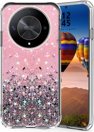 Etui Ochronne Plecki Case Brokat Kolor Do Honor Magic 6 Lite 5G - zdjęcie 3