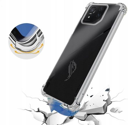 Erbord Etui Silikonowe Do Asus Rog Phone 8 Pro Wzmocnione Rogi Odporne Na Upadki - zdjęcie 4