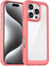 Etui Outer Space Case Z Żelową Ramką Do Iphone 16 Pro Czerwone