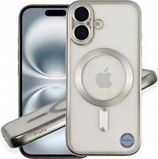 Proflo Etui Do Iphone 16 Srebrne Magsafe Ochrona Aparatów Case Srebrny