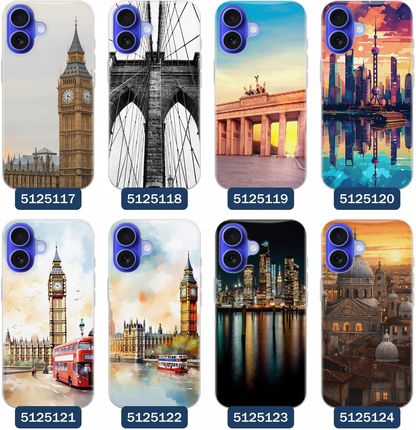 Superetui Etui Do Iphone 16 Miasta Świata Tokio Rzym Paryż Londyn N Y - zdjęcie 3