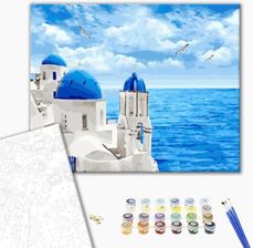 Zdjęcie Brushme Santorini Zestaw Do Malowaia Po Numerach 40X50Cm 101Akr  - Brodnica