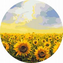 Zdjęcie Twoje Hobby Malowanie Po Numerach Okrągłe Pola Słoneczników - Szprotawa