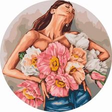 Zdjęcie Twoje Hobby Malowanie Po Numerach Okrągłe Dziewczyna 40Cm - Ostroróg