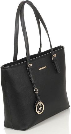 Gallantry Paris Czarna torebka shopper na wygodnych rączkach - zdjęcie 4
