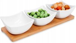 Zdjęcie Excellent Houseware Miseczki Na Przekąski Porcelanowe Białe 30Cm 4 El. (139212) - Luboń