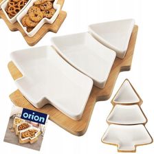Zdjęcie Orion Miseczki Na Przekąski Porcelanowe Białe Whiteline 28Cm 4 El. (129203) - Nekla