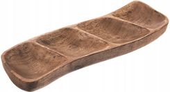 Orion Talerz Na Przekąski Drewniany Dzielony Mango 35X11Cm (129219)