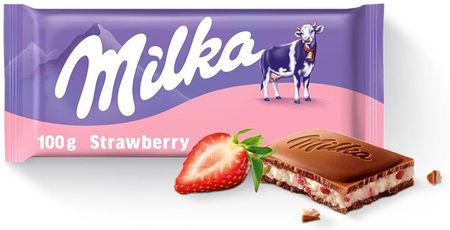 Milka Czekolada Strawberry Truskawkowa 100g