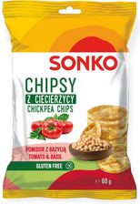 Sonko Chipsy Z Ciecierzycy Sonko Pomidor Bazylią 60g