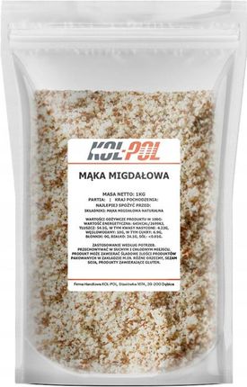 Kol Pol Mąka Migdałowa 1kg Migdały Mielone Naturalne - zdjęcie 5