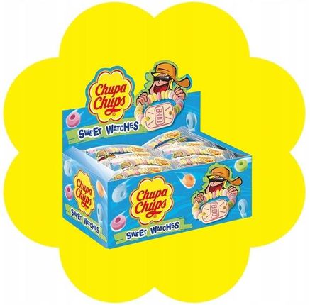 Chupa Chups Cukierki Pudrowe Zegarek Watch 24szt. Dla Dzieci Dzień Dziecka - zdjęcie 3