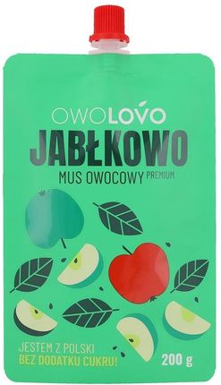 Owolovo Mus Jabłkowo Owocowy Premium Jabłkowy 200g X16 - zdjęcie 3