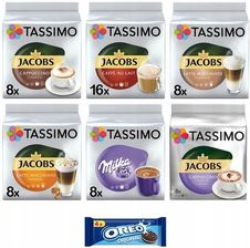 Tassimo Kapsułki Jacobs Zestaw Kawy Mleczne 56szt. 5+1