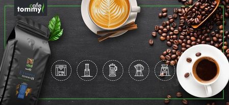 Tommy Cafe Ziarnista 1kg 100% Arabica Świeżo Palona Etiopia Djimmah Gr.5 - zdjęcie 4