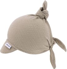 Zdjęcie Chustka z daszkiem wiązana Cotton Muślin - Almondine - Lubliniec