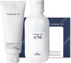 Pyunkang Yul Clear Skin Care Zestaw Oczyszczająca Pianka Do Twarzy 150ml + Przeciwtrądzikowy Oczyszczający Toner Do Twarzy 150ml + Naturalne Płatki