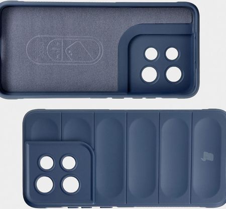 Bizon Pancerne Etui Case Tur Do Motorola Edge 50 Neo Granatowe - zdjęcie 2