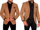 Modna marynarka męska camel rozm. 68 4xl