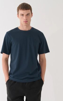 Męski t-shirt basic Outhorn OTHWAW24TTSHM2434 - granatowy