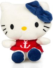 Hello Kitty pluszowa maskotka 12 cm czerwona sukieneczka z kotwicą oryginalna