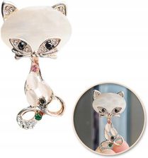 Zdjęcie Ecarla Broszka ozdobna kryształki Kotek BZ173 - Reda