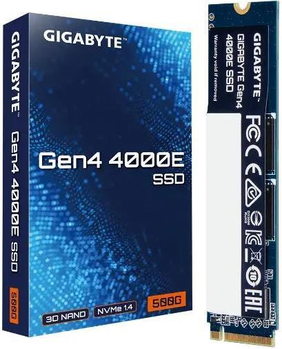 Dysk SSD Gigabyte Gen4 4000E 500GB PCIe 4.0x4 NVMe