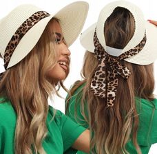 KAPELUSZ SŁOMKOWY LETNI PLAŻOWY MODNY KOBIECY DAMSKI KOBIECY KOLORY 2374