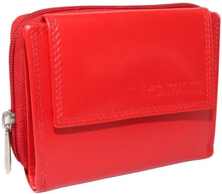 Portfel Damski Skóra Licowa CAVALDI PP-902-SCL CZERWONY RFID Suwak Na Zewnątrz Kuferek 13 x 10x 3 [cm] - zdjęcie 2