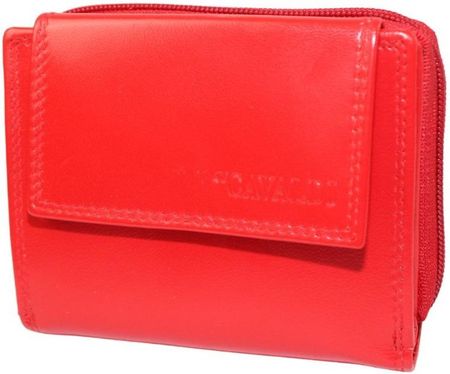 Portfel Damski Skóra Licowa CAVALDI PP-902-SCL CZERWONY RFID Suwak Na Zewnątrz Kuferek 13 x 10x 3 [cm] - zdjęcie 4