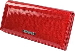 Zdjęcie Portfel Damski Skórzany GREGORIO Skóra Licowa Lakierowana Duży Z Suwakiem Zapinka Wewnątrz LN-102 CZERWONY 19 x 10 x 3,5 [cm] - Więcbork