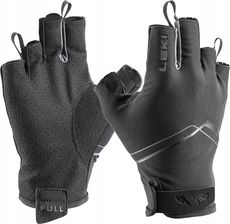 Gants LEKI Multi Breeze Short - Pour Marche, Randonnée & Skating - Noir/Blanc - Tissu Mélangé - Unisexe - Neuf En Boîte