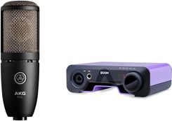 ‌AKG P-220 + Apogee Boom - mikrofon pojemnościowy + Interfejs Audio
