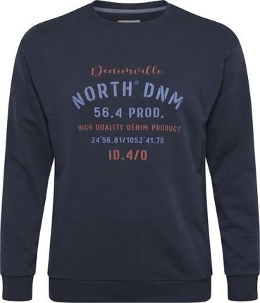 Bluza bawełniana NORTH 56 Denim granatowa