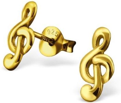 Kolczyki Złoty Klucz Wiolinowy (MS21736)