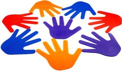 Zdjęcie Zestaw 4 Par Rąk (8 Sztuk) - Oznakowanie Podłogi - Barczewo