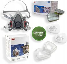 Ranking 3M Zestaw Lakierniczy Półmaska 6200 Z Pochłaniaczami 6059 Abek1 Oryginał Pl Maski ochronne