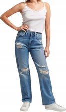 Zdjęcie Spodnie Superdry damskie jeansowe szerokie niebieskie przetarcia r. W29 L32 - Nowa Słupia