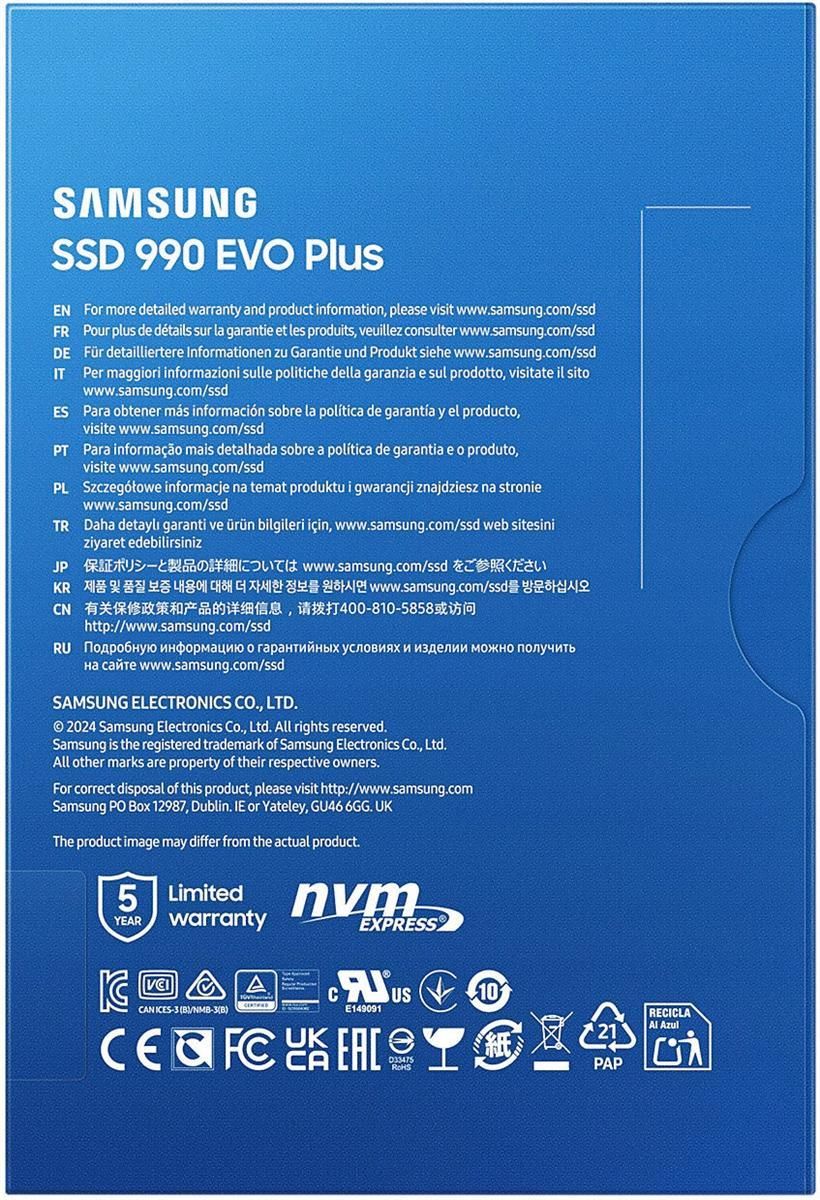 Dysk SSD Samsung 990 EVO Plus 1TB SSD (MZV9S1T0BW) - Opinie