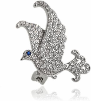 Falana Broszka srebrna 925 Feniks z cyrkoniami br004 - 3,0g.