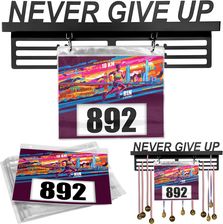Zdjęcie Wieszak na medale i numery startowe NEVER GIVE UP - Chojnice