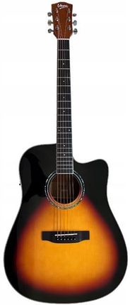 V-TONE VEAG1 CE BK gitara elektroakustyczna 4/4 dreadnought cutaway czarna - zdjęcie 5