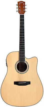 V-TONE VEAG1 CE BK gitara elektroakustyczna 4/4 dreadnought cutaway czarna - zdjęcie 2