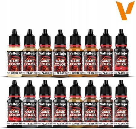 Vallejo Game Color 72189 Leather & Metal 8x18ml - zdjęcie 2