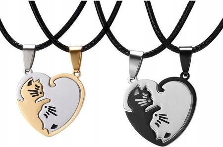(Shijiejingdian) NASZYJNIK PRZYJAŹNI BEST FRIENDS Yin Yang KOMPLET - zdjęcie 2